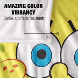 Spongebob Squarepants Silky Goofy Blanket Yellow (One Size) - thumbnail 3