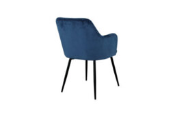 Outdoor Living (NW) Ltd Charlotte Velvet Comfort Dining Chairs - Blue - Set Of 2 - thumbnail 9