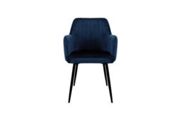 Outdoor Living (NW) Ltd Charlotte Velvet Comfort Dining Chairs - Blue - Set Of 2 - thumbnail 7