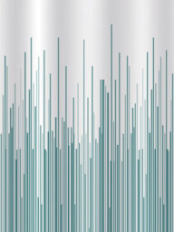 Showerdrape City White & Teal Shower Curtain - thumbnail 2