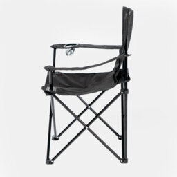 OHS Outdoor Camping Chair 2 X Folding Portable Picnic Garden Seat, Black - Adults - thumbnail 3