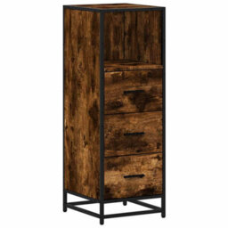 Berkfield Bathroom Cabinet Smoked Oak 35X37.5X100 Cm Engineered Wood - thumbnail 2