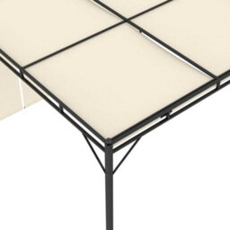 Berkfield Durable Garden Gazebo With Side Curtain 4X3X2.25 M Cream - thumbnail 7