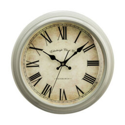 Orsina Grey Plastic Wall Clock, Simple And Modern Design With Clear Numerals And Matte Finish, Lightweight With