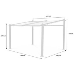Sweeek - Replacement Canopy Roof For 3X4M Murum Pergola Murum Beige - thumbnail 3