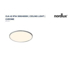 Nordlux Oja Plastic Ceiling Light 3-Level Dimming Silver,mains Led - thumbnail 8