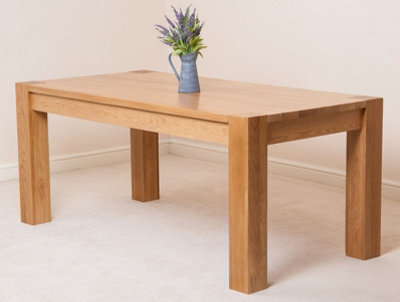 That's Furniture Kuba 180Cm Chunky Large Oak Dining Table - image 1