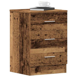 Berkfield Bedside Cabinets 2 Pcs Old Wood 38X35X55 Cm Engineered Wood - thumbnail 1