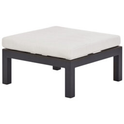 Beliani Garden Corner Sofa With Table 5 Seater Messina Left Hand Metal Off-White - thumbnail 9