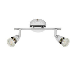 Luminosa Lighting Luminosa Amalfi 2 Light Adjustable Spotlight Chrome, Gu10 - thumbnail 2