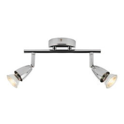 Luminosa Lighting Luminosa Amalfi 2 Light Adjustable Spotlight Chrome, Gu10 - thumbnail 3
