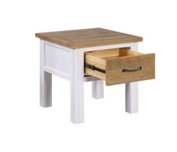 Baumhaus Splash Of White - Lamp Table With Drawer - thumbnail 6