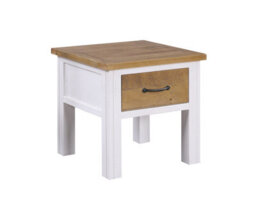 Baumhaus Splash Of White - Lamp Table With Drawer - thumbnail 4