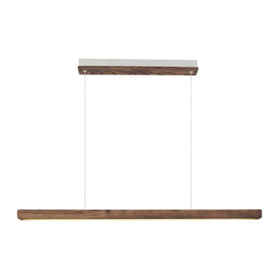 Nordlux Ilgas Indoor Pendant Light Brown Wood Intergrated Led 30,000Hrs - Mains Powered, Ip20 - image 1