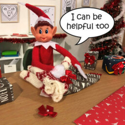 Elves Behavin Badly Christmas Naughty Elf Elfie And Elvie Red 30Cm 2 Pack - thumbnail 7