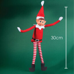 Elves Behavin Badly Christmas Naughty Elf Elfie And Elvie Red 30Cm 2 Pack - thumbnail 2