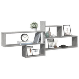 Berkfield Wall Shelf Concrete Grey 167.5X18X68 Cm Engineered Wood - thumbnail 3