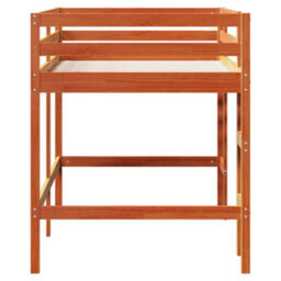 Berkfield Kids' Loft Bed Without Mattress With Ladder Wax Brown 90X190 Cm Single - thumbnail 5