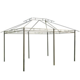 Outsunny 4M X 3(M) Outdoor 2-Tier Steel Frame Gazebo W/ Curtains Outdoor Garden - thumbnail 7