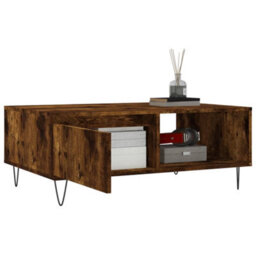 Berkfield Coffee Table Smoked Oak 90X60X35 Cm Engineered Wood - thumbnail 4