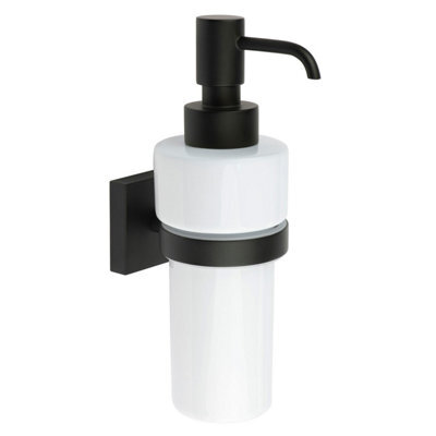 Smedbo Porcelain 200Ml Soap Dispenser With Square Wall Mount Holder - image 1