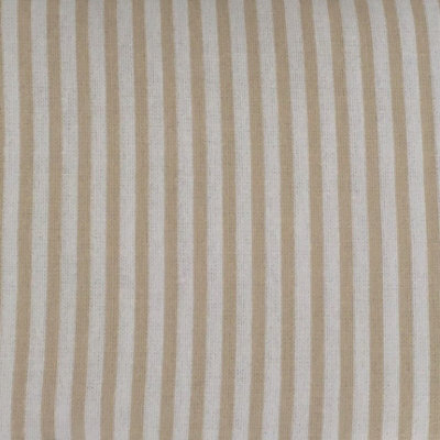 Just So Home Luxury Brushed Cotton Flannelette Duvet Cover (Natural Stripe, Double)