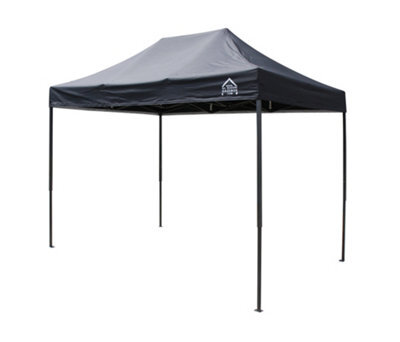 All Seasons Gazebos 3X2 Fully Waterproof Pop Up Gazebo With Accessories Black
