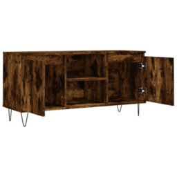 Berkfield Tv Cabinet Smoked Oak 104X35X50 Cm Engineered Wood - thumbnail 6
