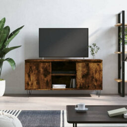 Berkfield Tv Cabinet Smoked Oak 104X35X50 Cm Engineered Wood - thumbnail 1