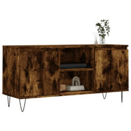 Berkfield Tv Cabinet Smoked Oak 104X35X50 Cm Engineered Wood - thumbnail 3