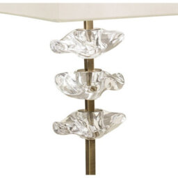 Luminosa Lighting Luminosa Akira Table Lamp 2 Light E27, Antique Brass With Cream Shade - thumbnail 5