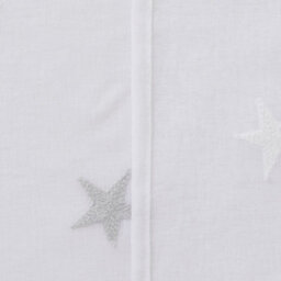 Deconovo Linen Look Embroidered Voile Curtains Star Pattern Sheer Curtains For Children 55 X 54 Inch Grey Two Panels - thumbnail 4