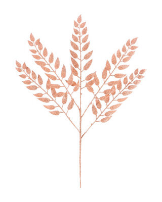 WeRChristmas 73 Cm Rose Gold Leaf Christmas Decoration Spray - image 1