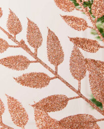 WeRChristmas 73 Cm Rose Gold Leaf Christmas Decoration Spray - thumbnail 4