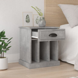 Berkfield Elegant Bedside Cabinets 2 Pcs Concrete Grey 43X36X50 Cm - thumbnail 3
