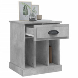 Berkfield Elegant Bedside Cabinets 2 Pcs Concrete Grey 43X36X50 Cm - thumbnail 5