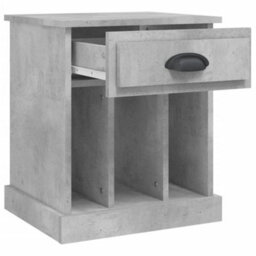 Berkfield Elegant Bedside Cabinets 2 Pcs Concrete Grey 43X36X50 Cm - thumbnail 7