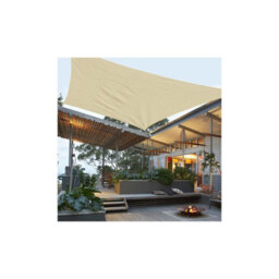 Beige 2X3M Rectangular Hdpe Shade Sail Uv Resistant - thumbnail 7