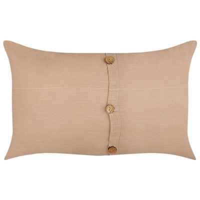 Beliani Set Of 2 Decorative Cushions Banori Linen 30 X 50 Cm Beige Solid - image 1