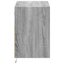 Berkfield Tv Wall Cabinet With Led Lights Grey Sonoma 80X31X45 Cm - thumbnail 7