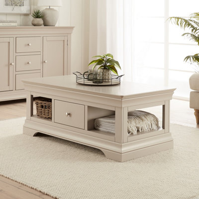 The Furniture Market Wilmslow Grey 1 Drawer Coffee Table - image 1
