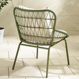 Furniturebox Zuma Green Garden Bistro Set, 2 Seat Metal Garden Table & Chairs Coffee Bistro Table Set, Outdoor Patio Bistro Set - thumbnail 6
