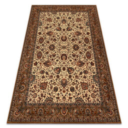 RugsX Wool Carpet Kashqai 4362 103 Flowers, Frame Beige / Claret  67X130 Cm - thumbnail 4