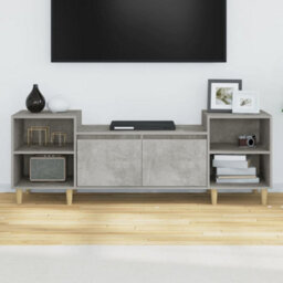 Berkfield Tv Cabinet Concrete Grey 160X35X55 Cm Engineered Wood - thumbnail 3