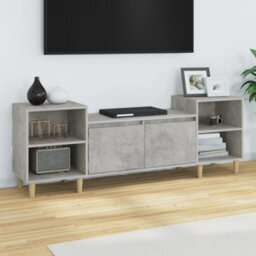 Berkfield Tv Cabinet Concrete Grey 160X35X55 Cm Engineered Wood - thumbnail 1