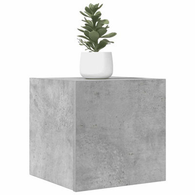 Walplus Wall Mounted Tv Cabinets 2 Pcs Concrete Grey 30.5X30X30 Cm - image 1