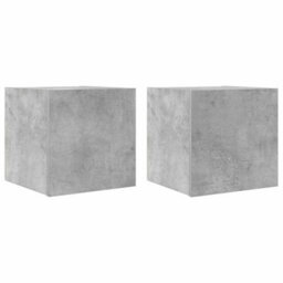 Walplus Wall Mounted Tv Cabinets 2 Pcs Concrete Grey 30.5X30X30 Cm - thumbnail 2
