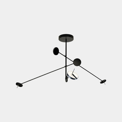 Luminosa Lighting Luminosa Invisible Integrated Led Semi Flush Ceiling Light Black, Tinted 28.5W Cct 2700-3000K Phase Cut Dimming - image 1