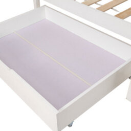 Abrihome Wooden Bed Frame With Drawers Single Storage Bed Solid Pine Wood, 3Ft Guest Bed For Adults, Kids, Teenagers - thumbnail 6