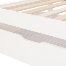 Abrihome Wooden Bed Frame With Drawers Single Storage Bed Solid Pine Wood, 3Ft Guest Bed For Adults, Kids, Teenagers - thumbnail 5